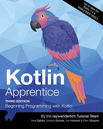 Kotlin Apprentice, 3rd Edition: Beginning Programming with Kotlin Front Cover