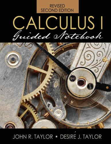Calculus I Guided Notebook, 2nd Edition Front Cover
